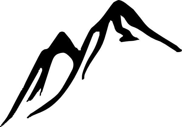 600x417 Hill Clipart Black And White Clipart Panda