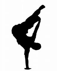 192x240 Hip Hop Dancer Clipart
