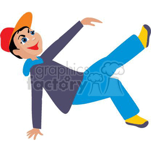 300x300 Royalty Free A Boy Breakdancing On One Arm And One Leg 369926