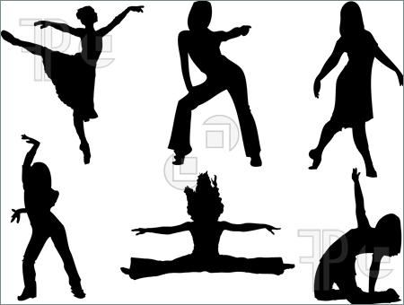 450x340 Female Dancer Clipart