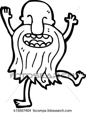 359x470 Clipart Of Cartoon Naked Hippie Man K15557404