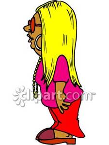 225x300 Hippie Girl Clip Art