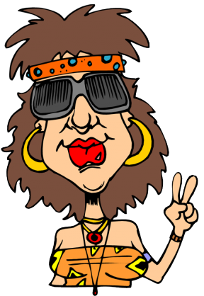 288x418 Hippies Clipart Transparent