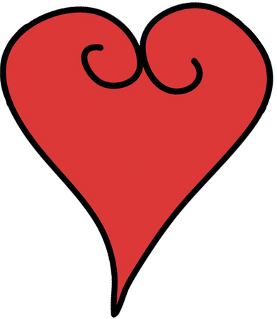 391x450 Funky Clipart Transparent Heart