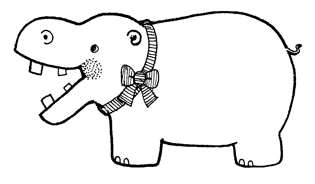 1081x633 Hippo Clip Art Black And White Free Clipart Images 2