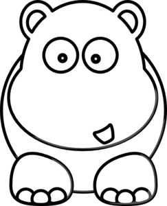 243x300 White Hippo Clip Art