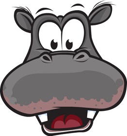 262x280 Free Hippopotamus Clipart