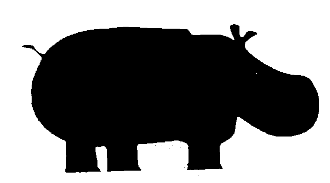 667x370 Hippo Clipart Simple