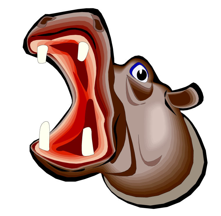 750x732 Hippo Mouth Clipart Free Clipartfest