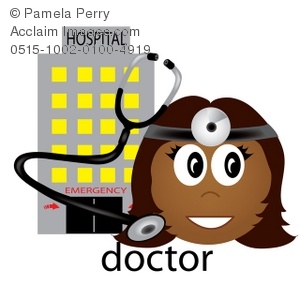 300x300 Clip Art Illustration Of A Hispanic Female Doctor Occupation Icon