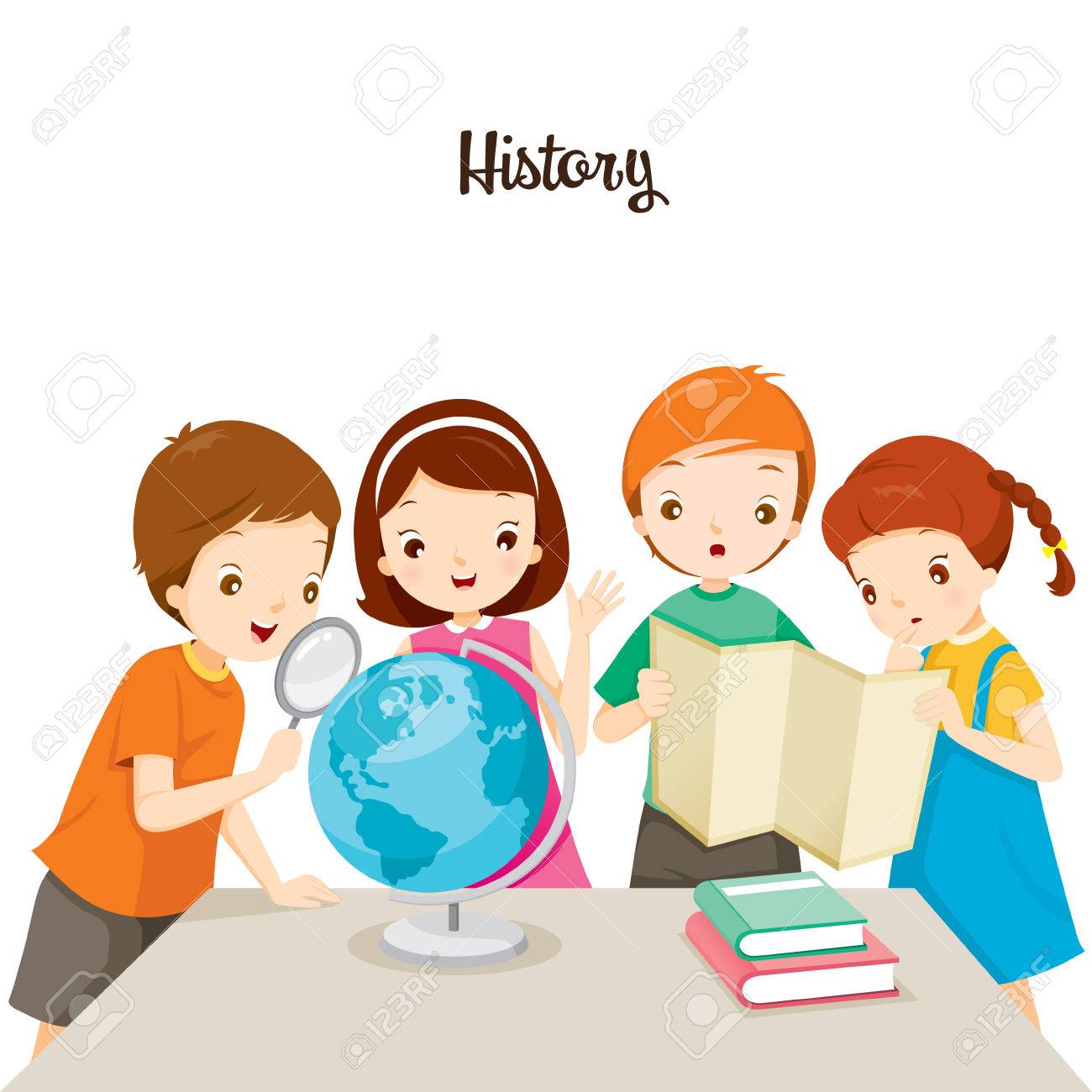 1300x1300 Children In History Class, Back To School, Educational, Stationery