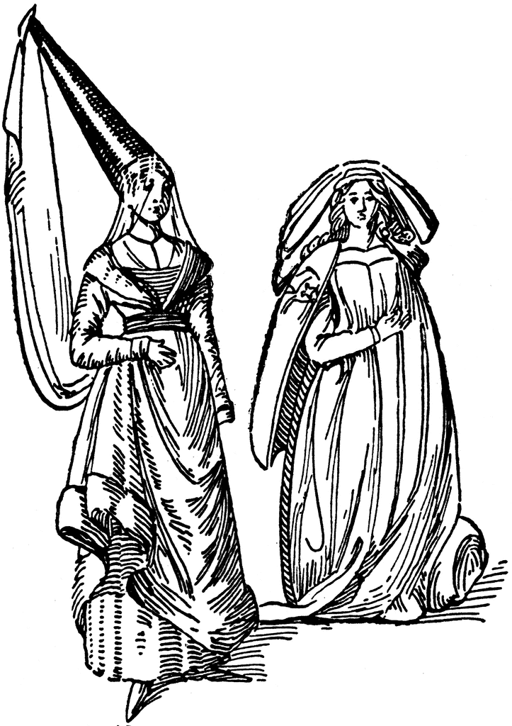 Средневековые готические костюмы. Романский стиль в одежде средневековья. Готический стиль в одежде средневековья рисунок. Готический стиль женский костюм. Готический стиль одежды в средние века.