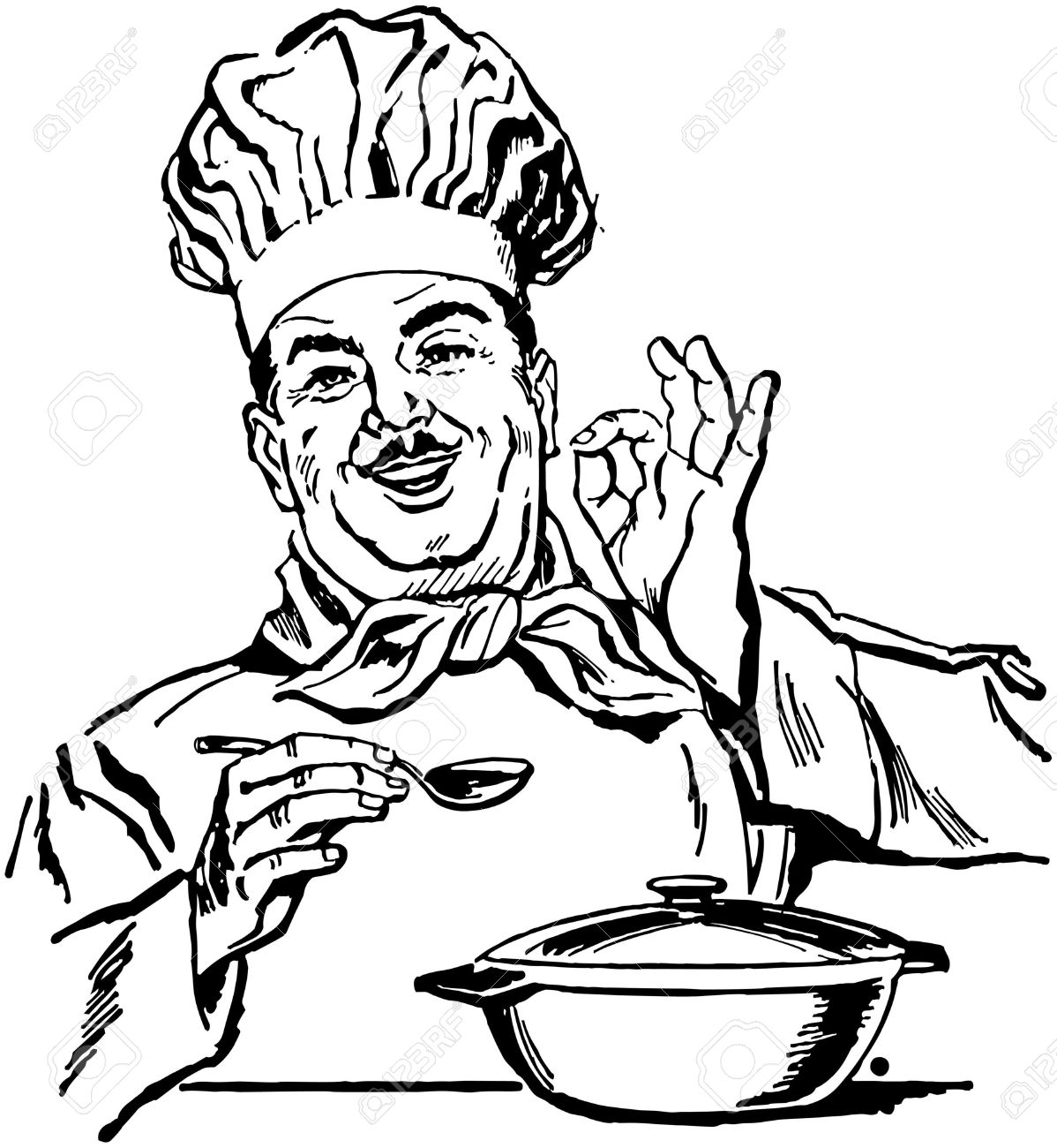 1198x1300 Italian Chef Clipart