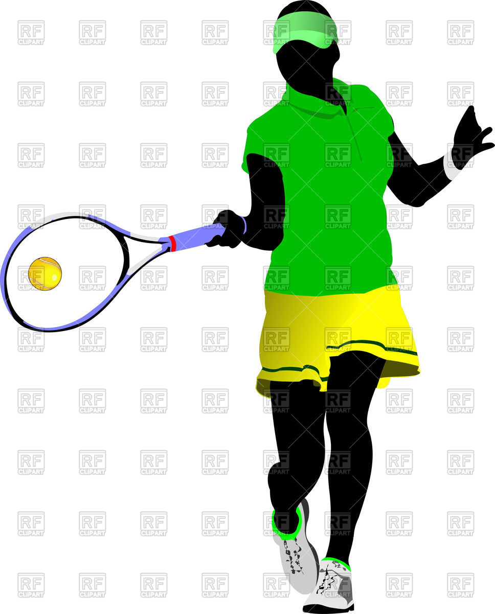 968x1200 Silhouette Of Woman Tennis Player Hit Ball Royalty Free Vector