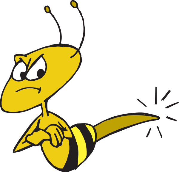 600x578 Angry Bee Hive Clipart