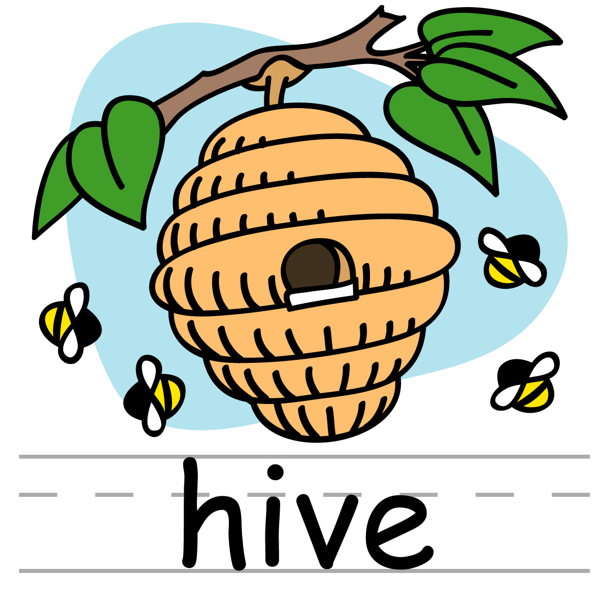 1200x1200 Top 80 Hive Clip Art
