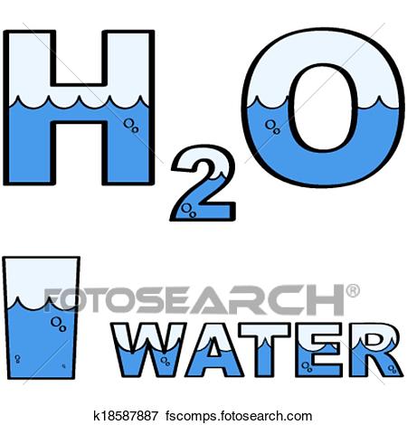 450x470 Clip Art Of Water H2o K18587887