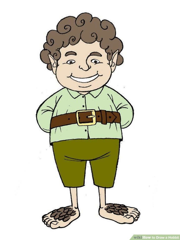 728x971 How To Draw A Hobbit 9 Steps (With Pictures)