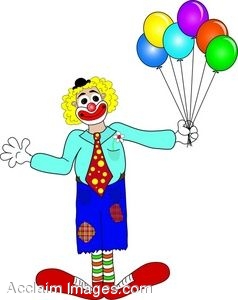 238x300 Clip Art Of A Hobo Clown With Patched Clothes