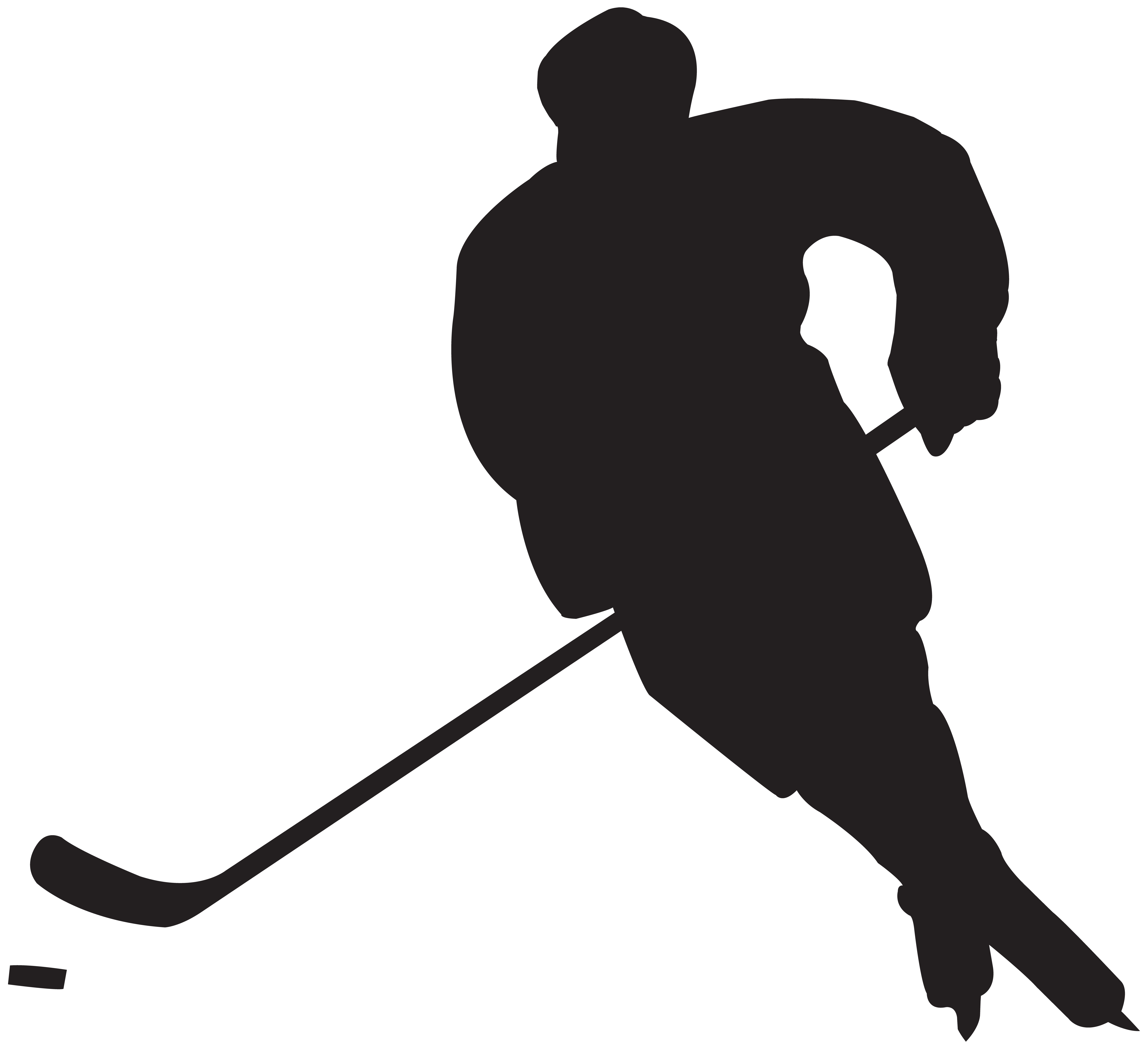 8000x7307 Hockey Player Silhouette Png Clip Artu200b Gallery Yopriceville