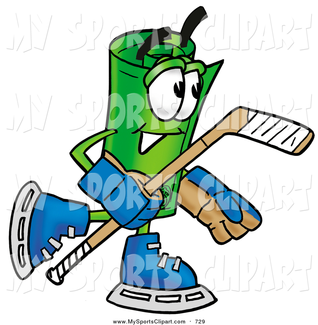 1024x1044 Sports Clip Art Of A Rolled Money Mascot Playing Ice Hockey By