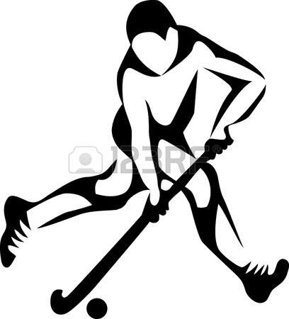 408x450 Grass Hockey Clipart