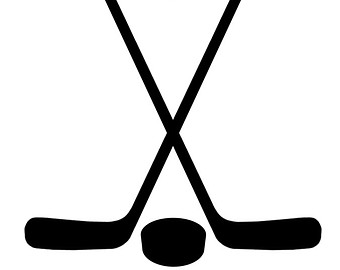 340x270 Red Ice Hockey Stick Clipart