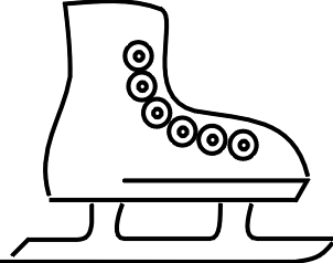 302x238 Clip Art Hockey Skate Clipart