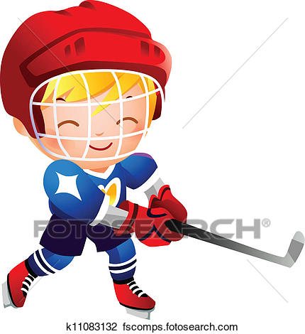 430x470 Clipart Of Hockey Goalie Standing In Front Of Net X20004781