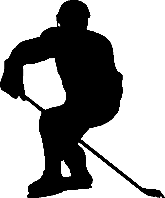 669x800 Hockey Player Silhouette