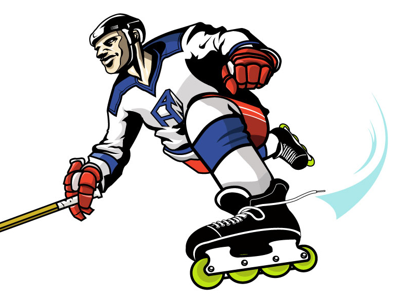 800x600 Hockey Player By Mike Loscalzo