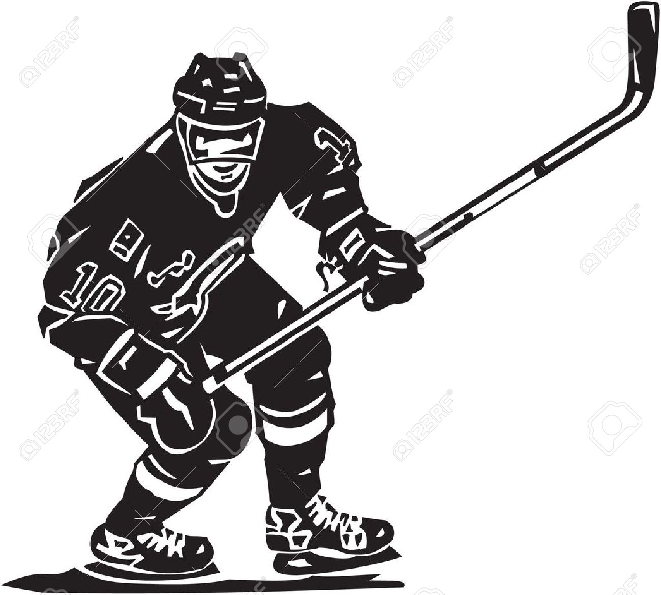 1300x1169 Hockey Player Clipart