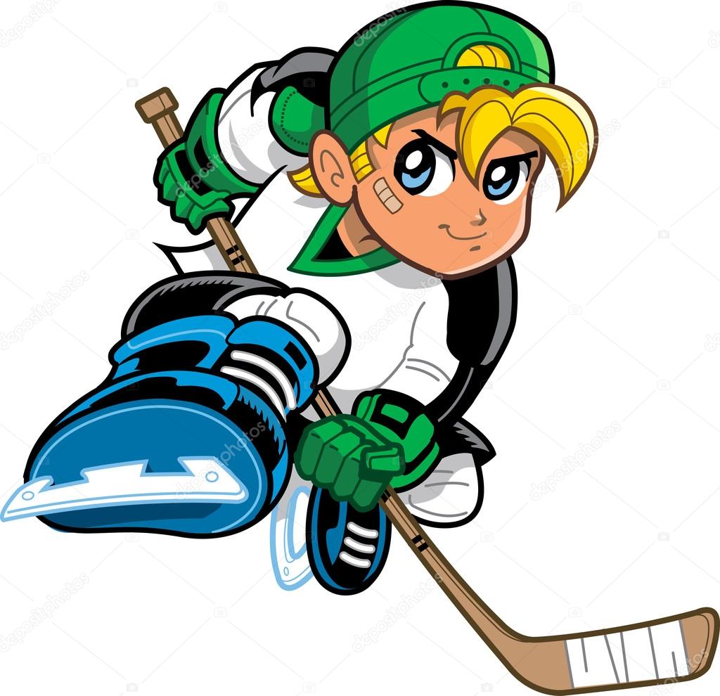 1024x990 Anime Manga Hockey Player Stock Vector Kennyk