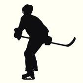 170x170 Hockey Player Silhouette Clip Art