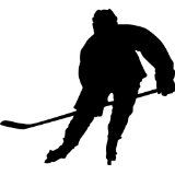 160x160 Hockey Silhouette Cliprt Clipart Image Silhouette