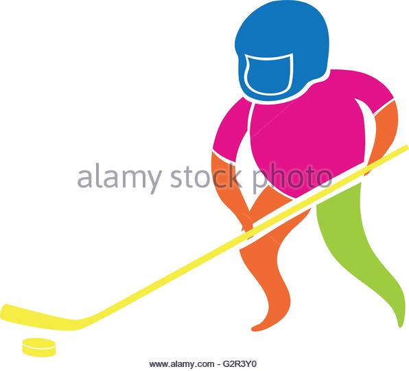 596x540 Playing Hockey Stock Vector Images