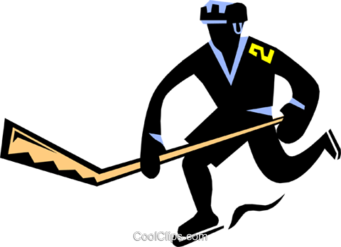 480x348 Hockey Player Royalty Free Vector Clip Art Illustration Peop1740