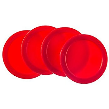 350x350 Home Air Hockey Red Replacement 2.5 Pucks For Game