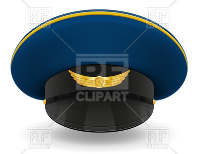 400x311 Professional Uniform Cap Or Pilot Royalty Free Vector Clip Art