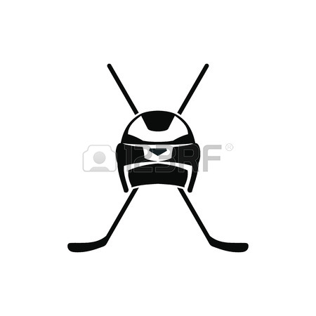 450x450 Hockey Stick Black Simple Icon Isolated On White Background