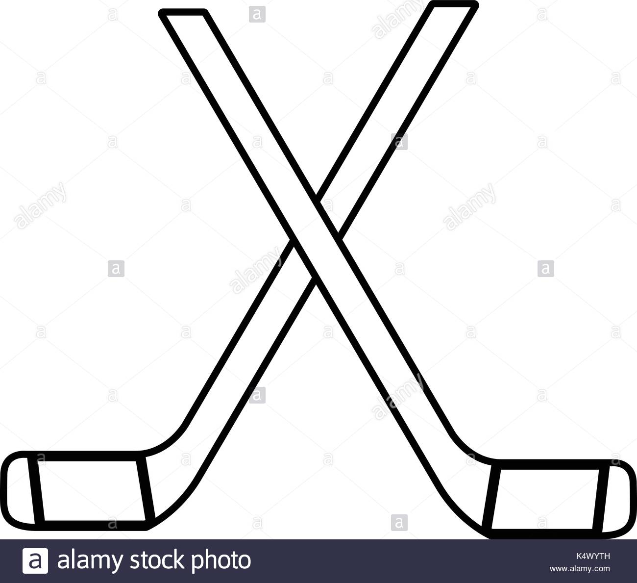 Hockey Stick Clipart Black And White | Free download on ClipArtMag