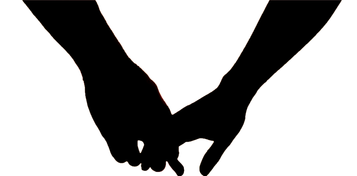 1176x582 Silhouette Clipart Holding Hand