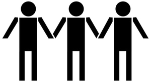 300x164 People Clipart Holding Hand