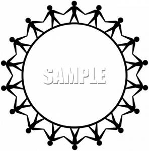 296x300 Clipart Of People Holding Hands Around A Circle