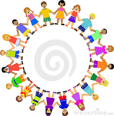 400x405 Clipart Holding Hands Circle