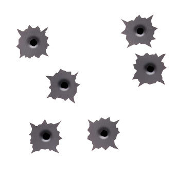 340x340 Bullet Hole Clip Art