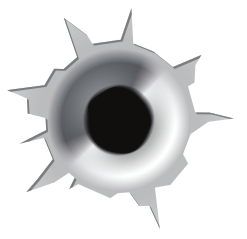 247x239 Bullet Hole Clip Art