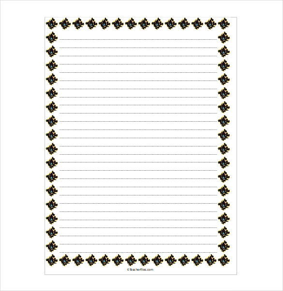585x600 Word Document Christmas Borders Halloween Amp Holidays Wizard