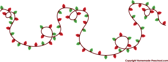 574x214 Christmas Lights Banner Clipart Kid 3