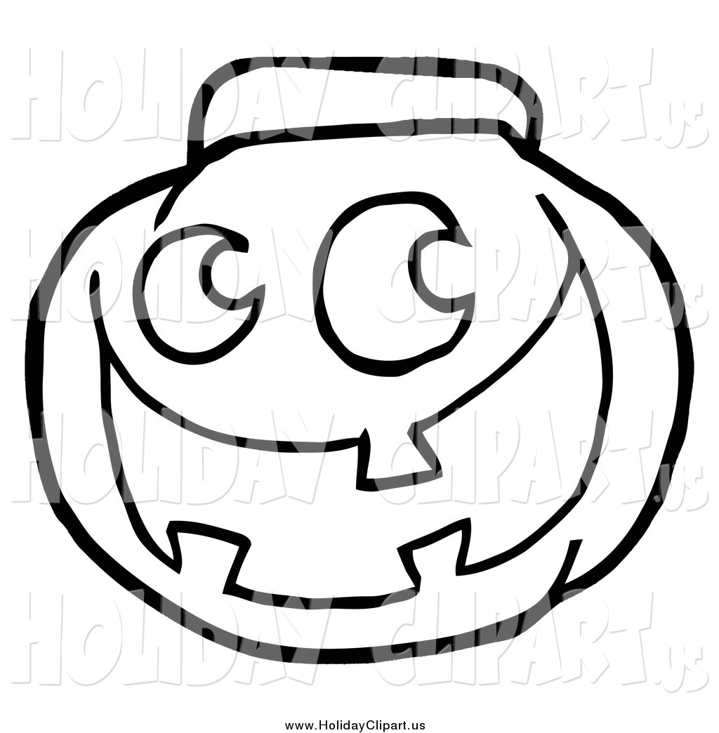 1024x1044 Holiday Clip Art Of A Black And White Happy Jack O Lantern Pumpkin
